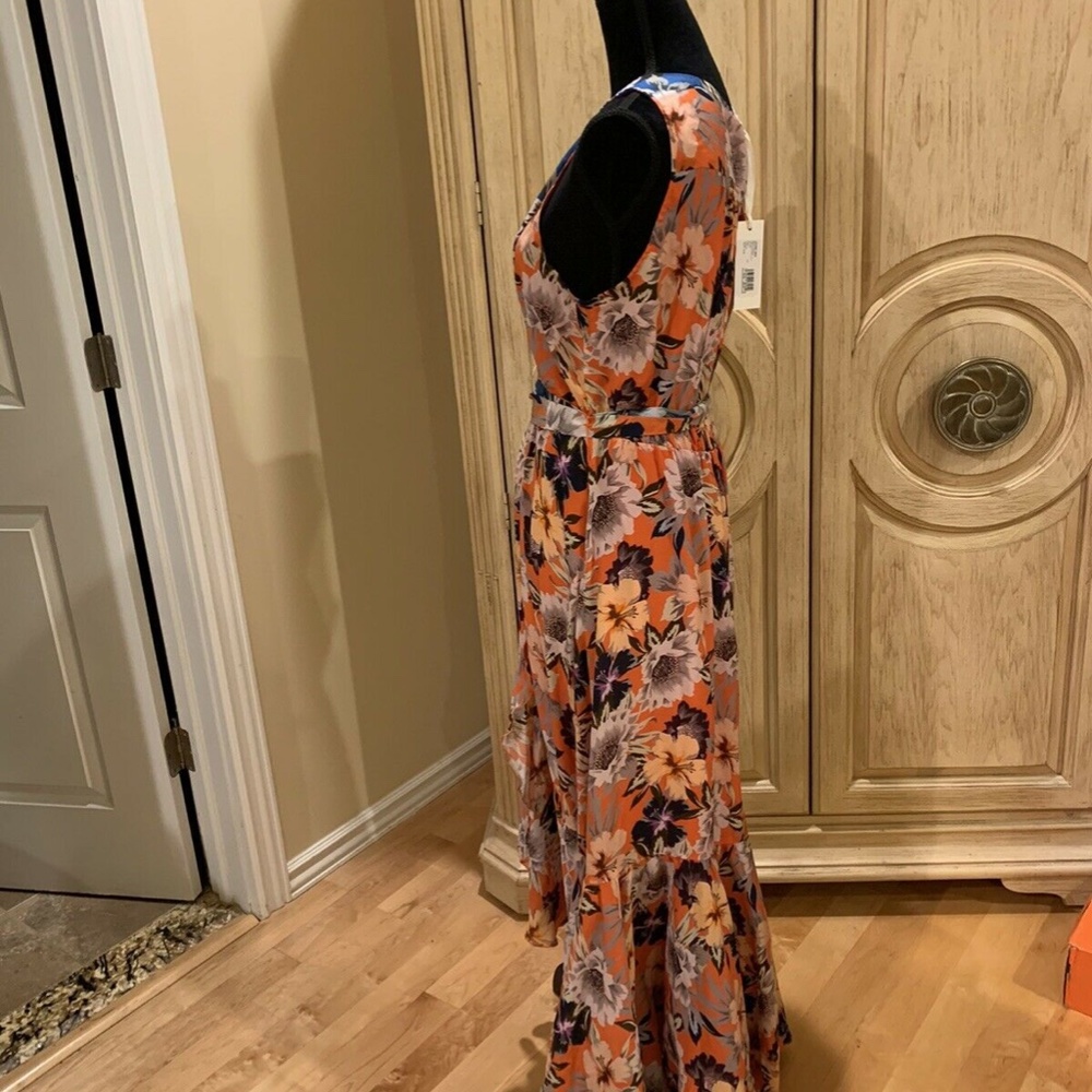 - Johnny Was Jade Priyanka Floral Silk Wrap Maxi Dress Size XL NWT~ $528 - Picture 3 of 4
